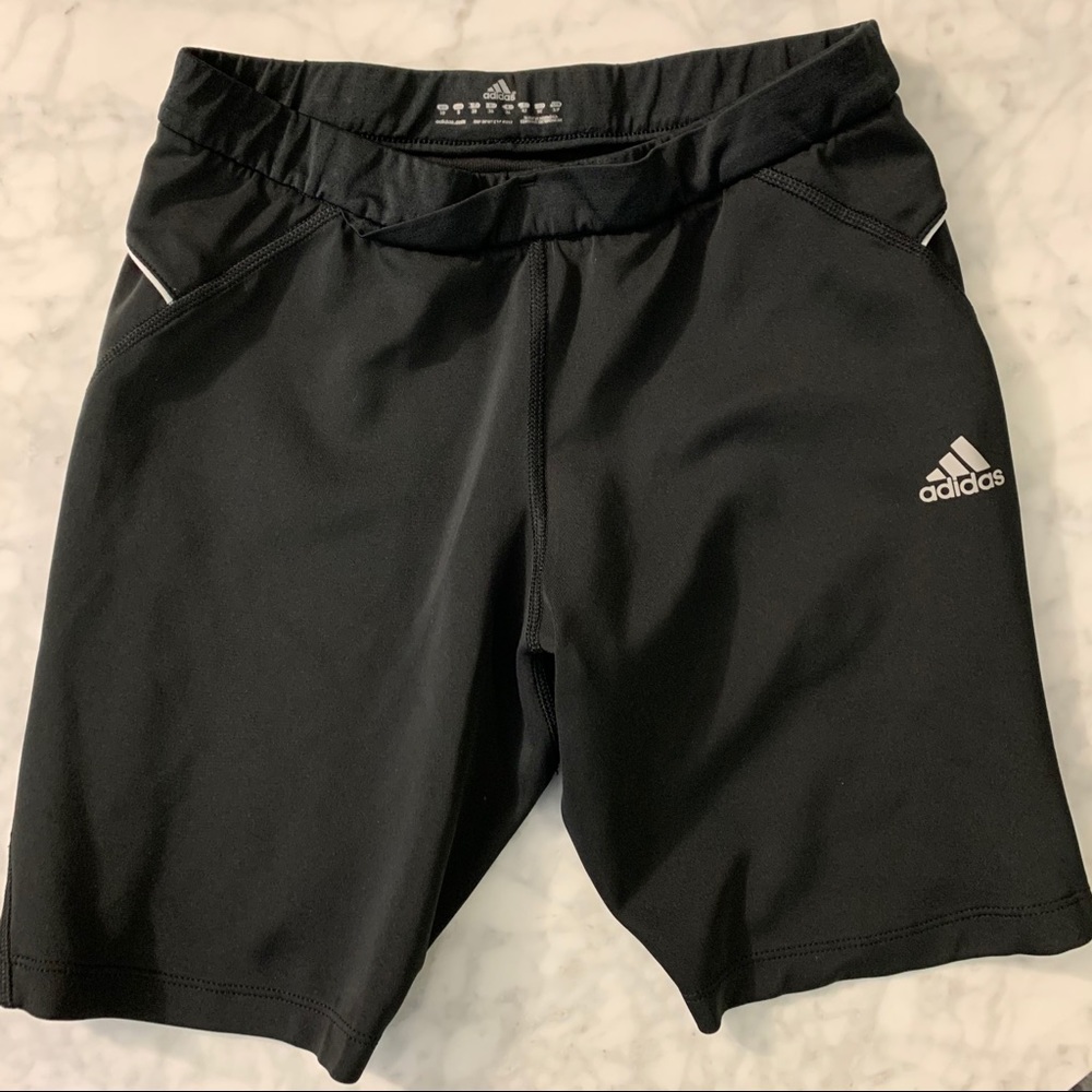 Adidas black biker shorts
